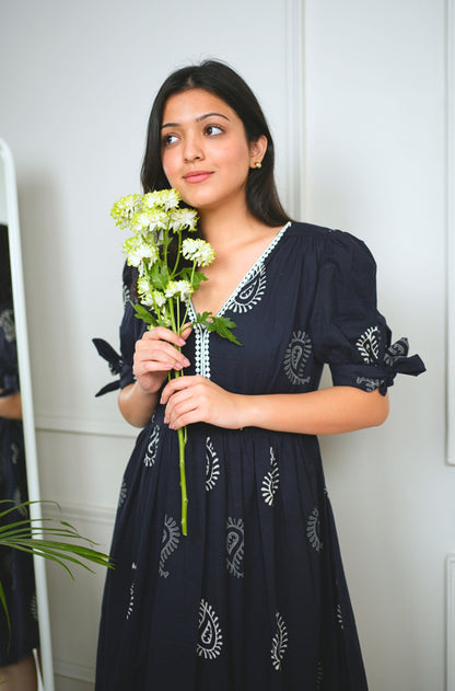 Black Peacock Dress