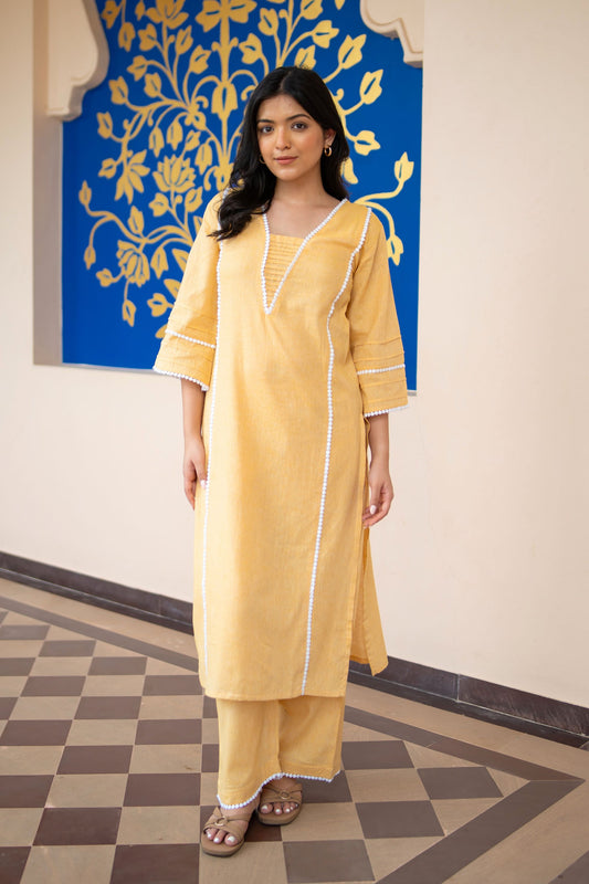 Classic Yellow Kurta Set