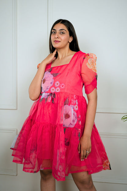 Pink Organza Dress