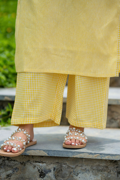 Lemon Yellow Kurta Set