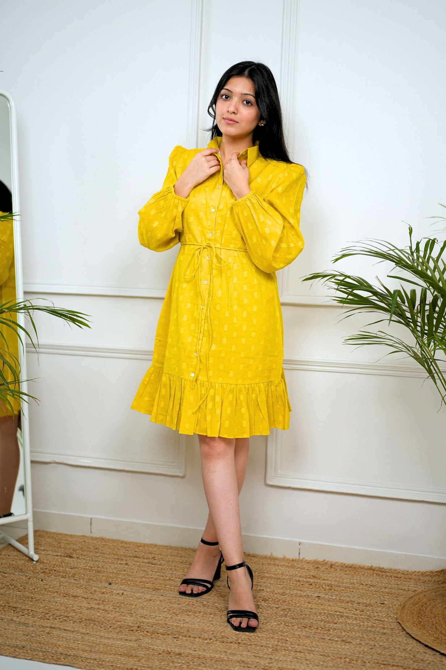 Mustard Shirt Dress