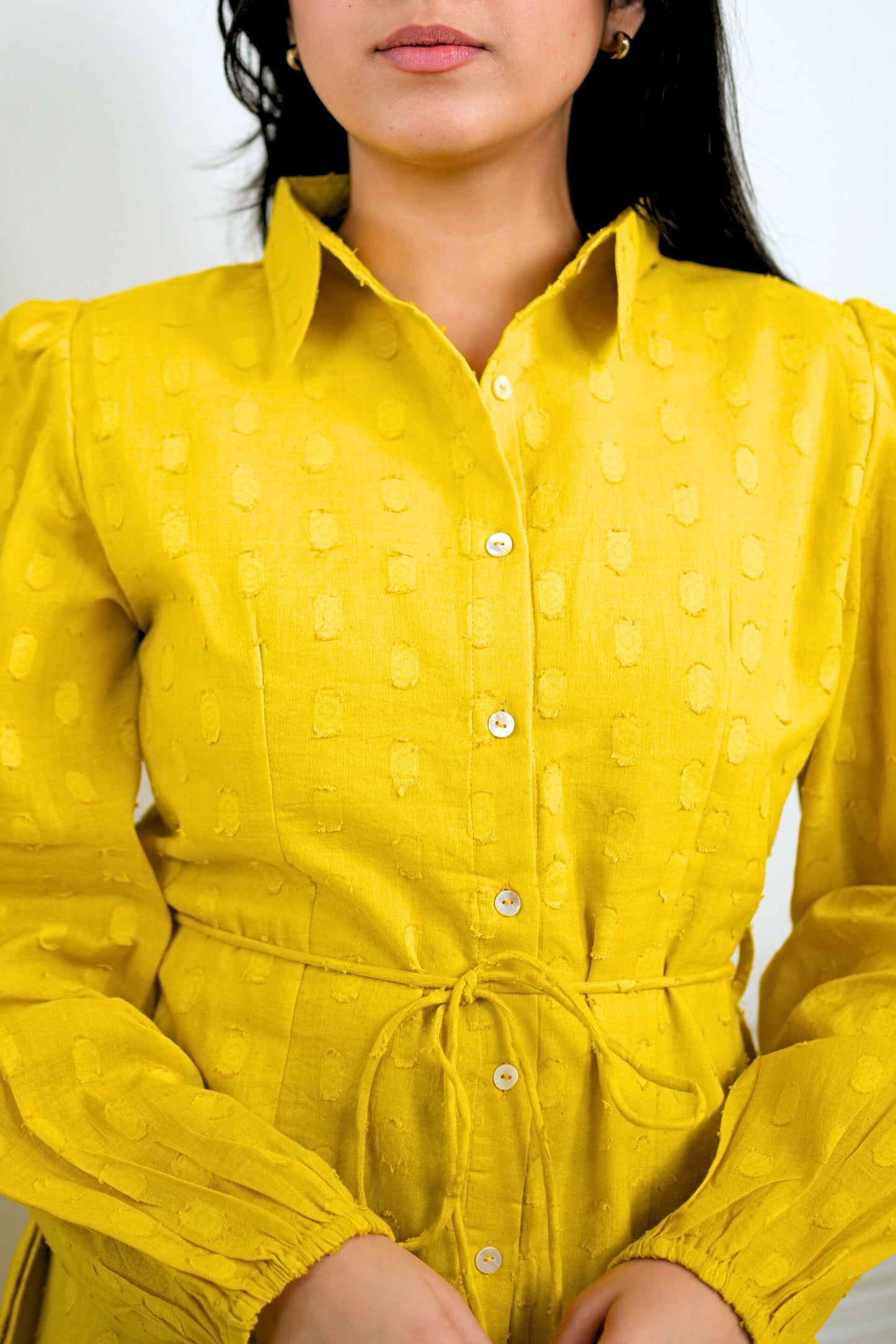 Mustard Shirt Dress