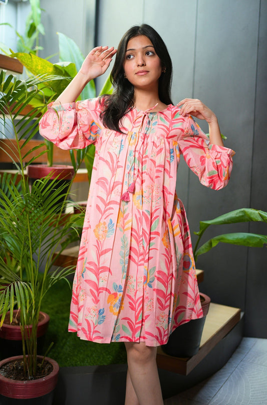 Pink Floral Dress