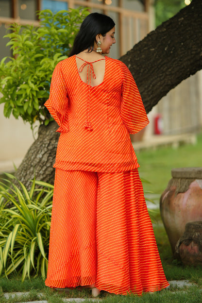 Sandhya Leheriya Kurta Set