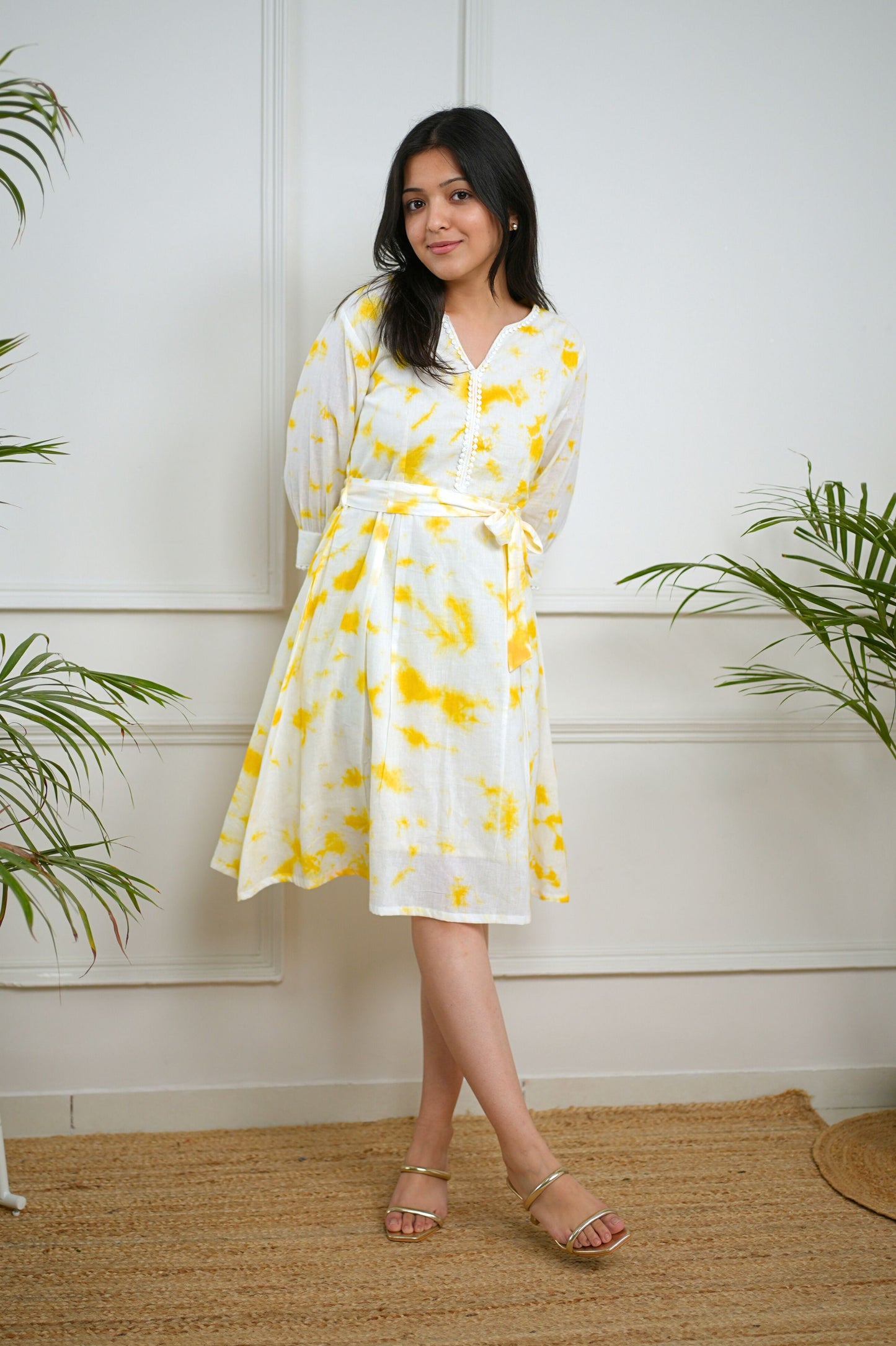 Subtle Yellow  Dress