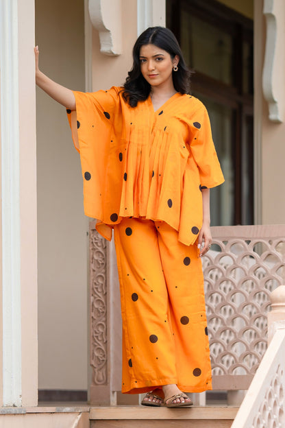 Sunshine Polka Kaftan Coord Set