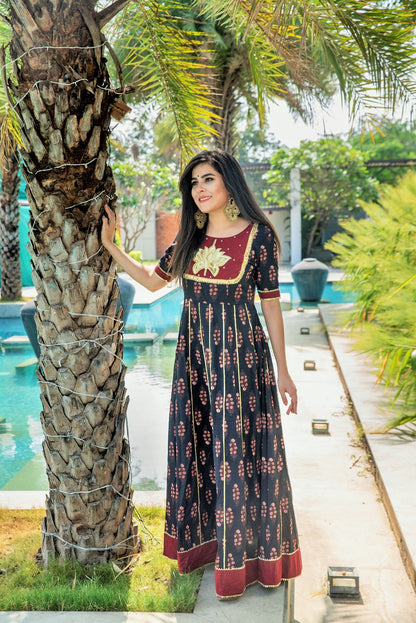 Black Lotus Anarkali