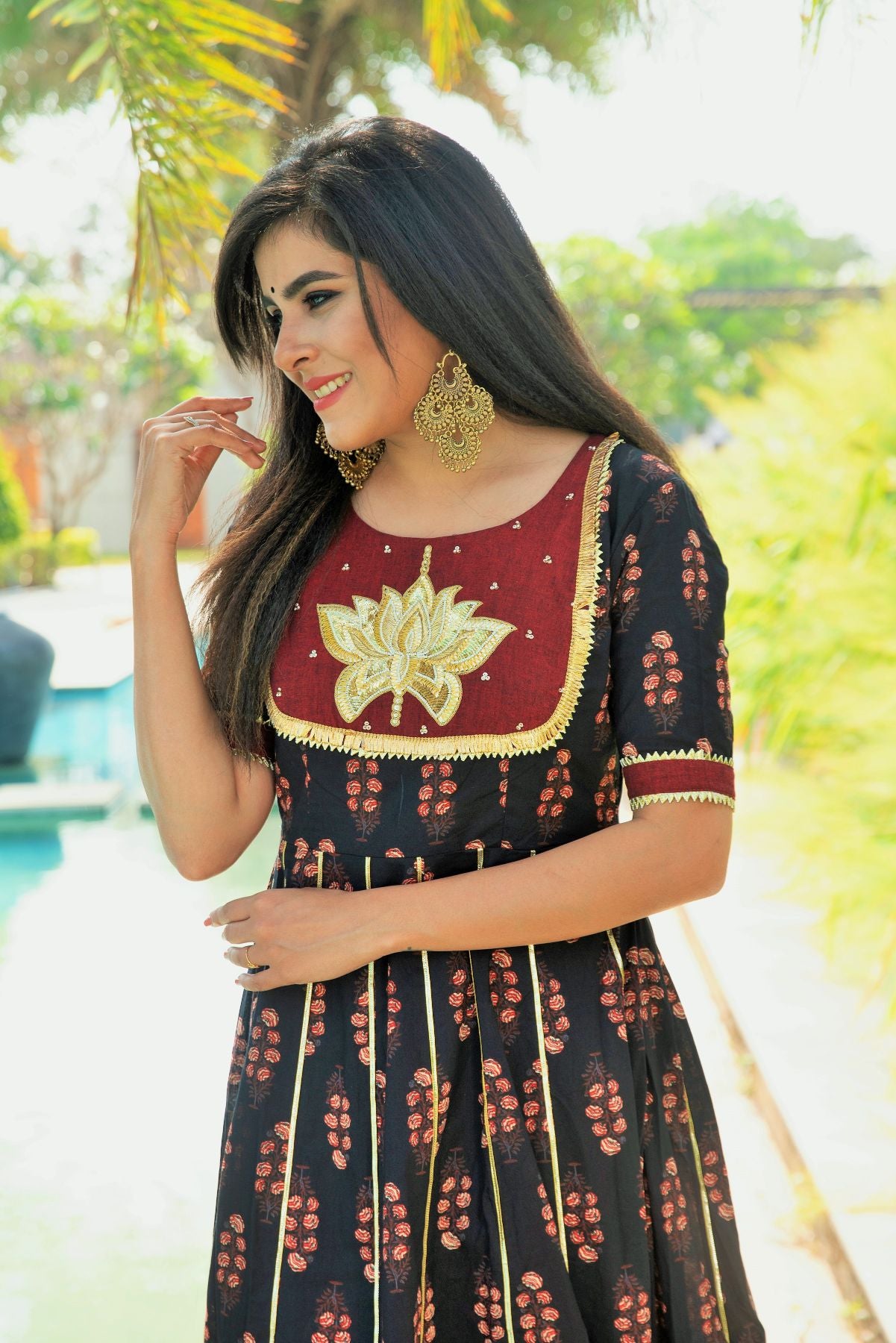 Black Lotus Anarkali