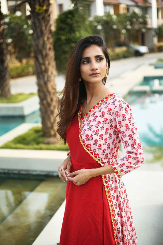 Red Flap Dress