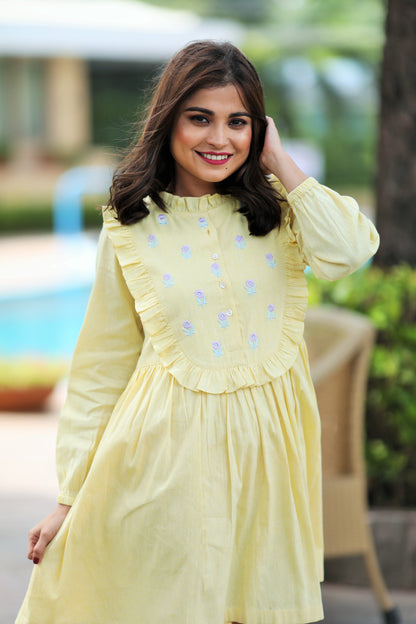 Sunrise Pastel Yellow Dress