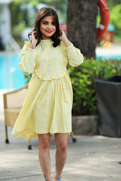 Sunrise Pastel Yellow Dress