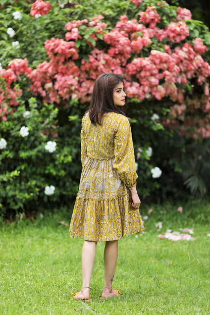 Dazzling Mustard Dress