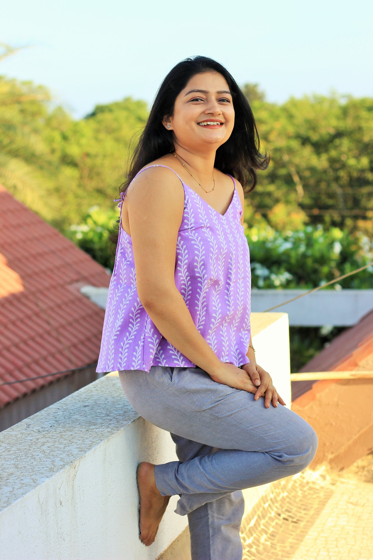 Lilac Stripes Tunic