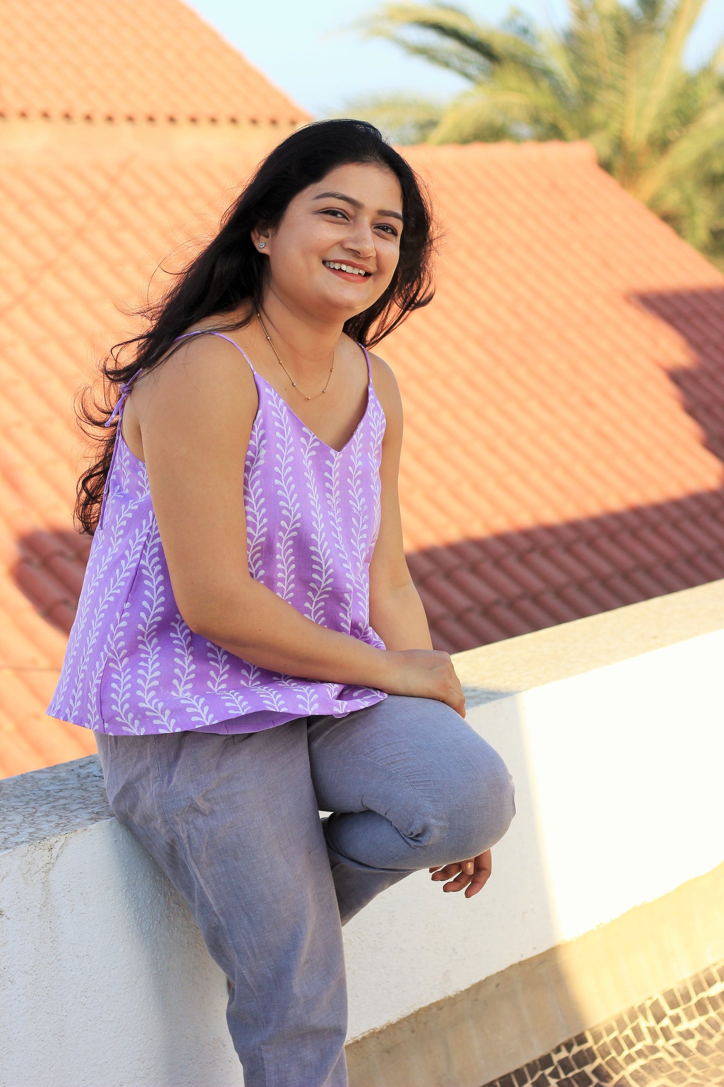 Lilac Stripes Tunic