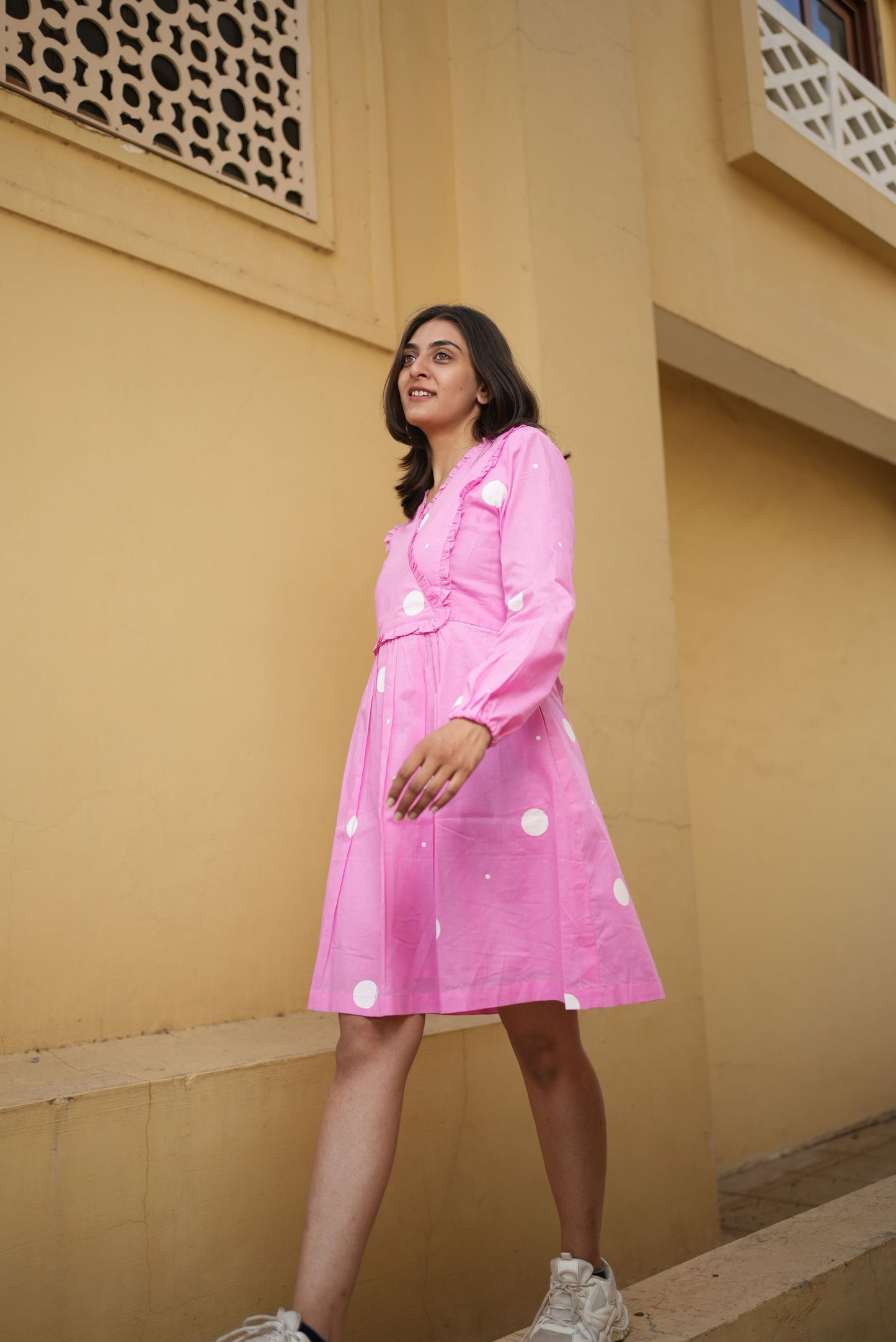 Pink Polka Dress