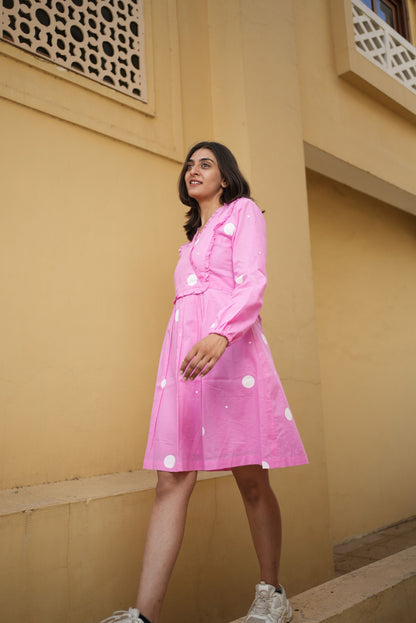 Pink Polka Dress