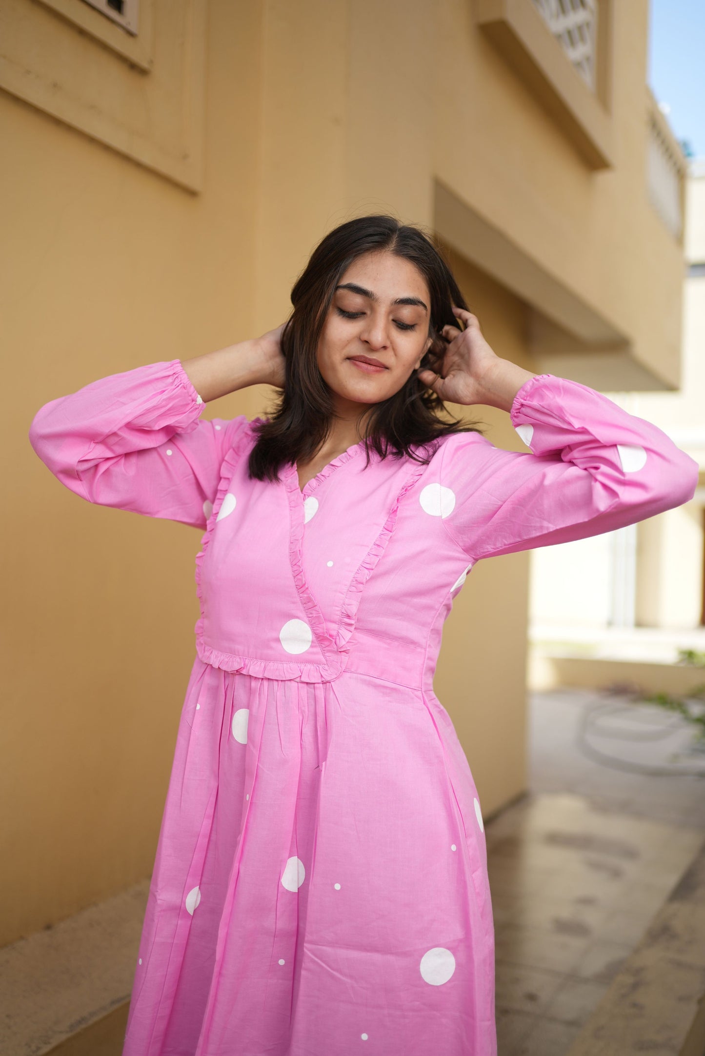 Pink Polka Dress