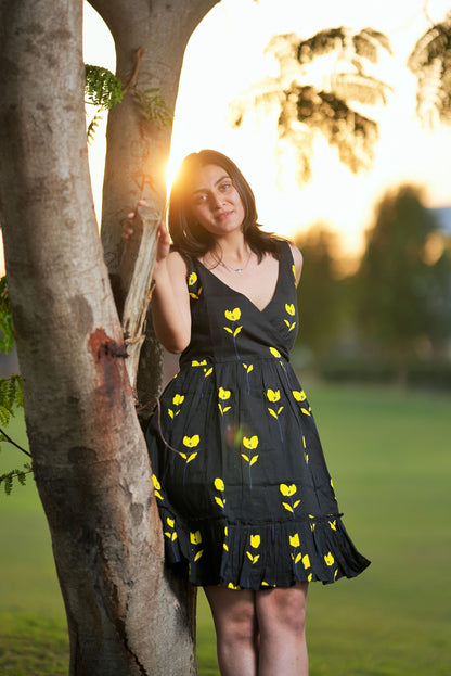 Black Floral Dress